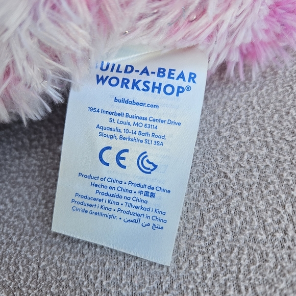 Build a Bear Workshop Twinkle the Reindeer Plush 15" Pink Sparkle BAB Food Bowl - Picture 9 of 10